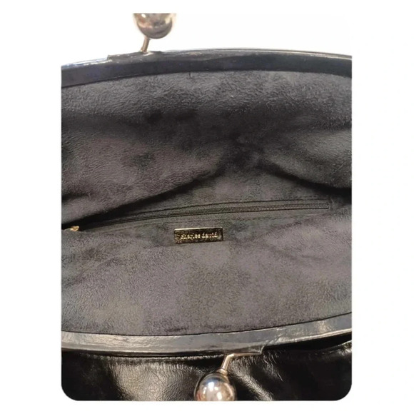 Charles David  Black Leather Chainlink Purse - Picture 7 of 10